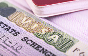 Close-up picture of a green card.